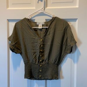 Olive green shirt
